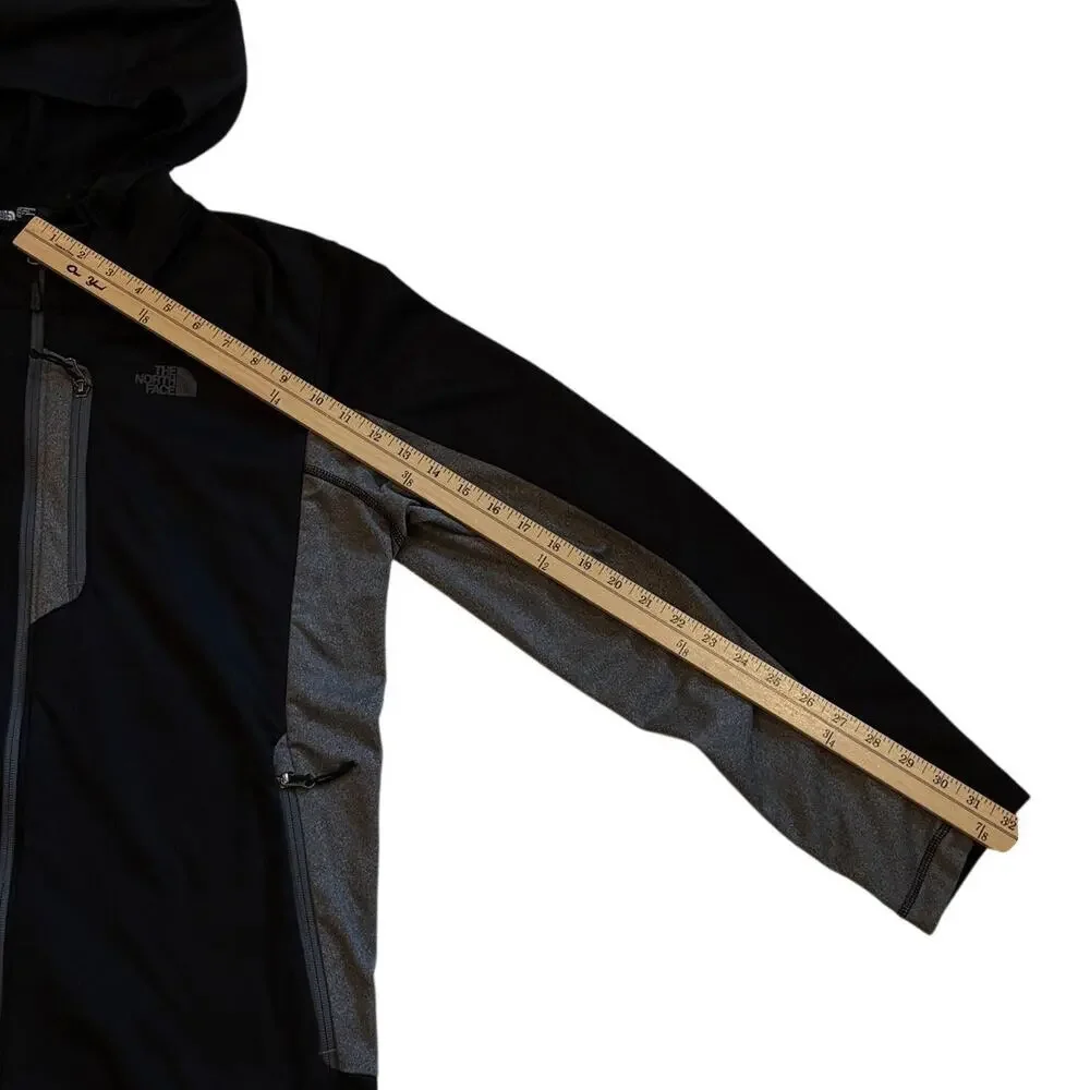 The North Face Cinder Hoodie Mens Size XL Black Fleece Lined Full Zip Outdoor